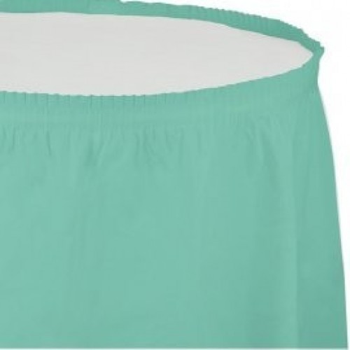  FALDA MESA PL VERDE MENTA 73X426CM