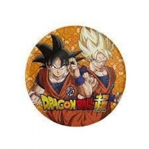   8 PLATOS CARTON DRAGON BALL 18CM