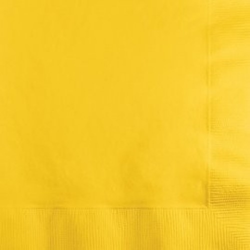   20 SERVILLETAS AMARILLA 25CM