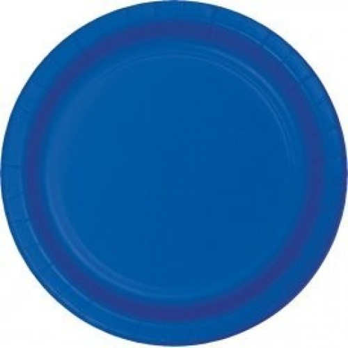   8 PLATOS CARTON AZUL 18CM