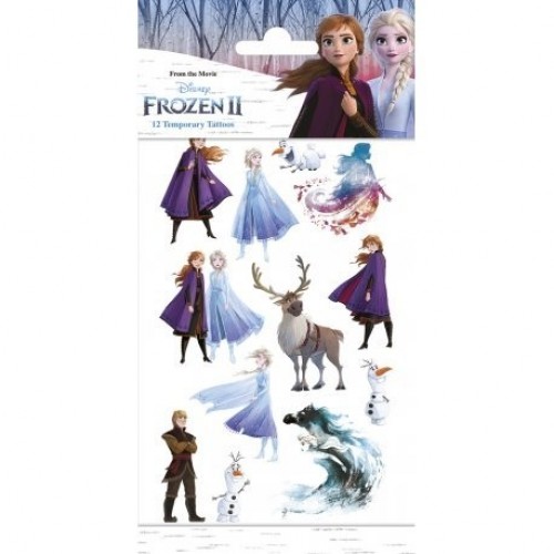   12 TATUAJE CALCOMANIAS FROZEN