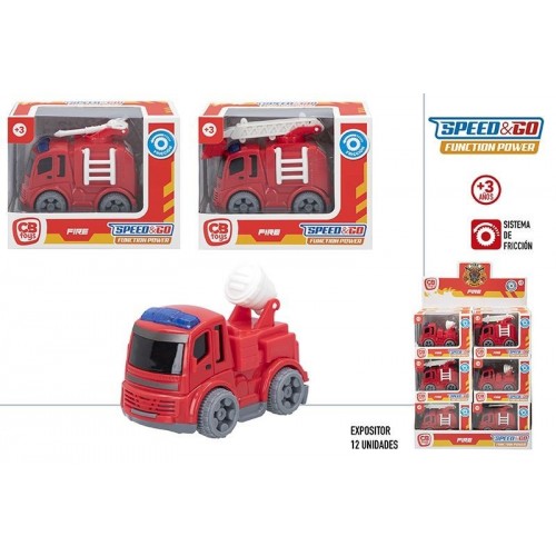 CAMION BOMBEROS FRICCION 8CM