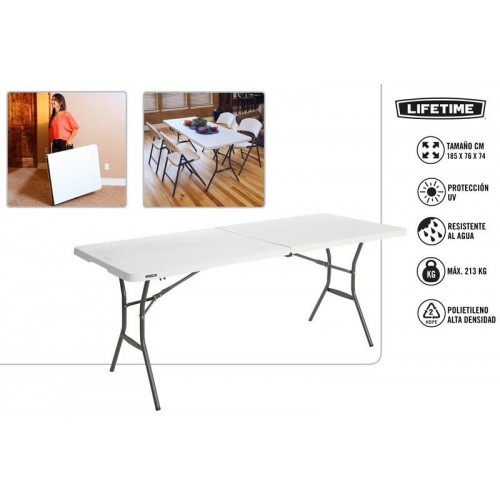 " MESA PLEGABLE MALETIN 185X76X74 CM