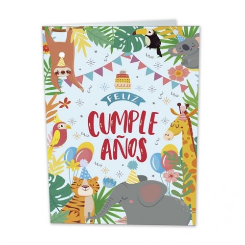 TARJETA POSTAL FELIZ CUMPLEAÑOS  