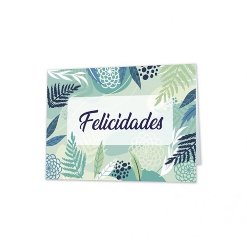 TARJETA C/SEMILLA FELICIDADES  