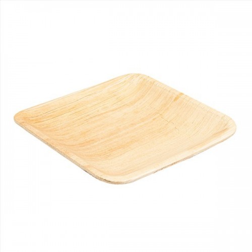 25 PLATOS CUADRADOS ARECA 15X15X1,5CM