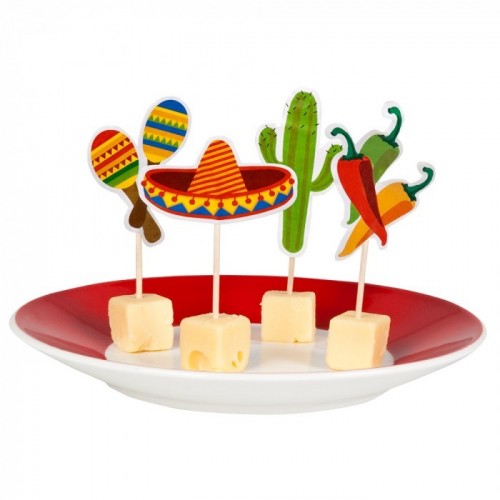 12 PICK COCTEL MEXICO 8CM