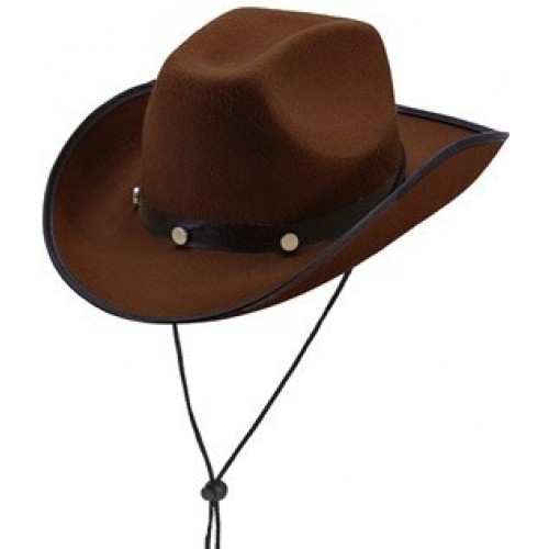 SOMBRERO VAQUERO FIELTRO MARRON