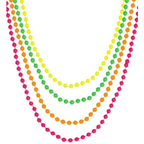 SET 4 COLLARES COLORES NEON
