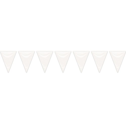   BANDERIN PL TRIANGULO BLANCO 25MT