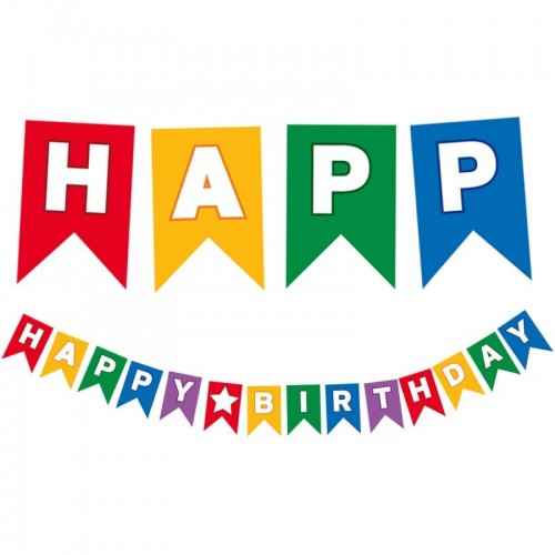   GUIRNALDA PAPEL HAPPY BIRTHDAY 2,3