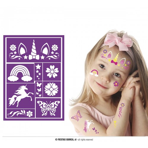 PLANTILLA MAQUILLAJE INF. UNICORNIO