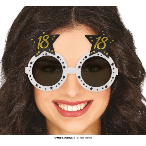 GAFAS BLANCA CON ESTRELLAS 18 AÑOS