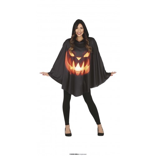  PONCHO ADULTO T-L CALABAZA