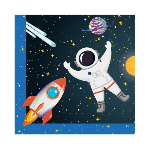  20 SERVILLETAS EL ESPACIO 33CM