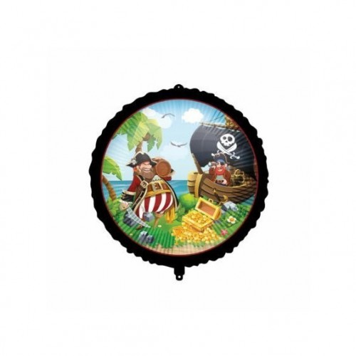   GLOBO 18" FOIL REDONDO PIRATA
