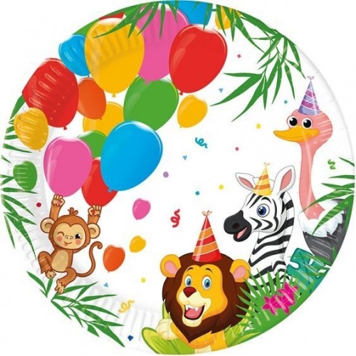   PLATOS ANIMALES JUNGLA 20CM