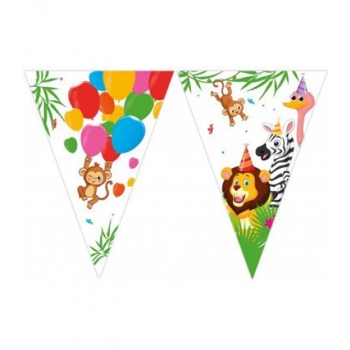   BANDERIN TRIANG.ANIMAL JUNGLA 2,3