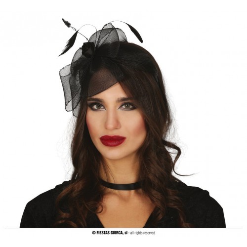 DIADEMA FLOR NEGRA