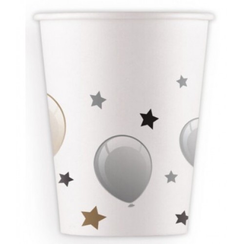   8 VASOS CARTON CUMPLEAÑOS 200ML