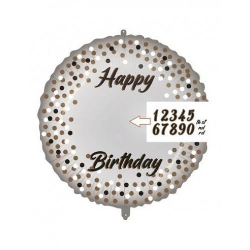 GLOBO 18" FOIL PERSONALIZADO EDAD