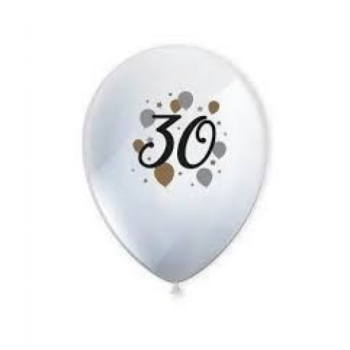 6 GLOBO 11" LATEX N30 CUMPLEAÑOS