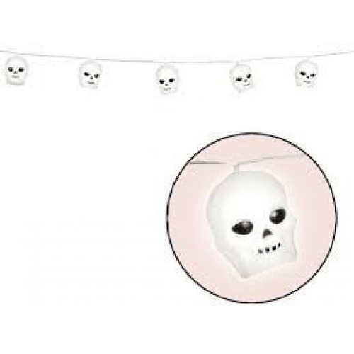 GUIRNALDA  12 CALAVERAS C/LUZ 2,2MT