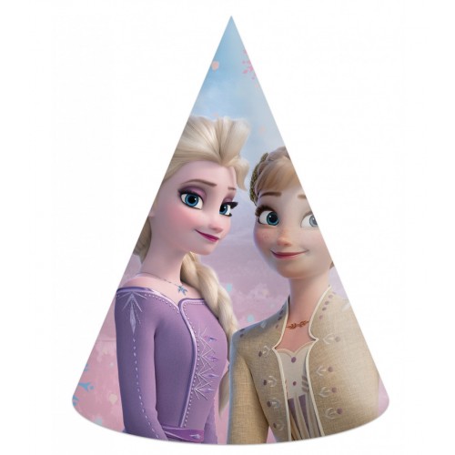   6 SOMBREROS CONO FROZEN