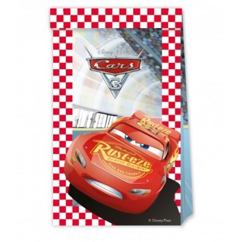   4 BOLSAS PAPEL CARS 3 13X22CM