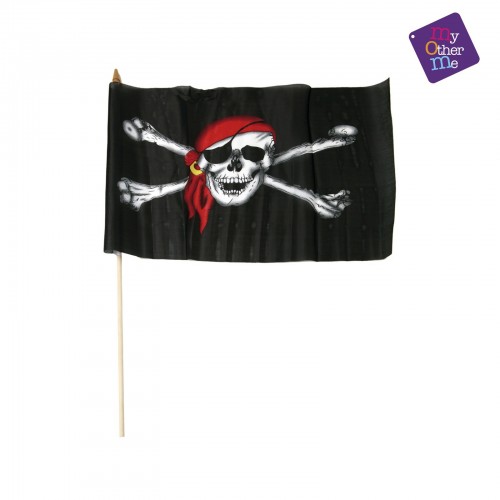 BANDERA CALAVERA PIRATA 46X32CM