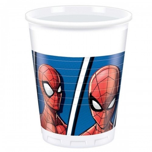  8 VASOS PL SPIDERMAN 200ML