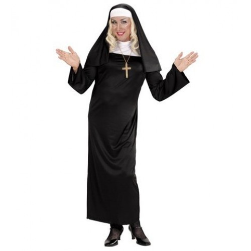  DISFRAZ  ADULTO T-XL MONJA LARGO