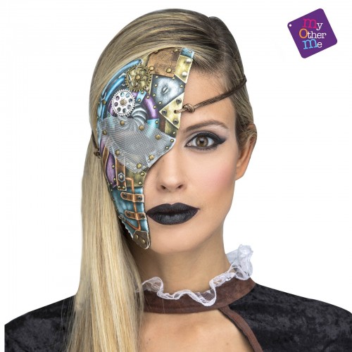 MEDIA CARETA A COLOR STEAMPUNK