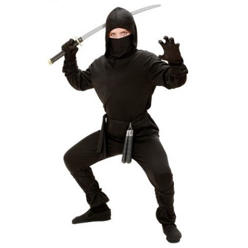 DISFRAZ INFANTIL 14A16AÑOS NINJA NEGRO