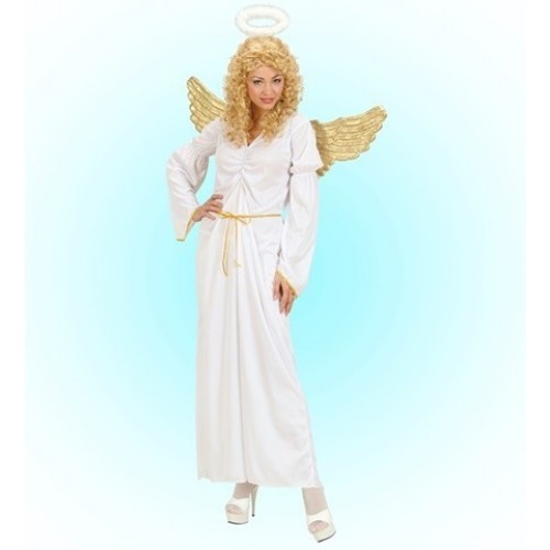 DISFRAZ ADULTO T-M ANGEL BLANCO LARGO