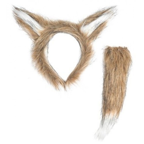 SET LOBO OREJAS COLA PELUDO