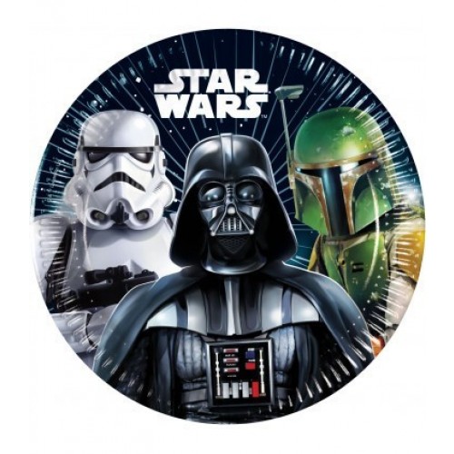   8 PLATOS CARTON STAR WAR 20CM