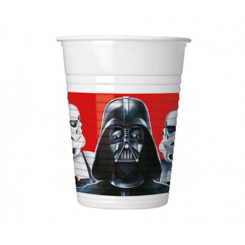   8 VASOS PL STAR WAR 200ML