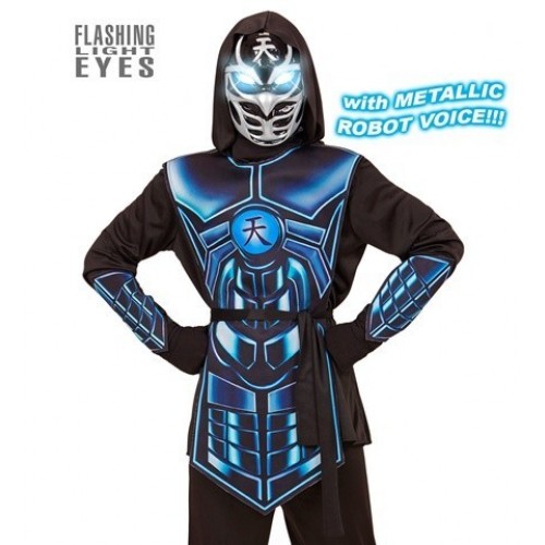 DISFRAZ 11A13AÑOS CIBER NINJA AZUL