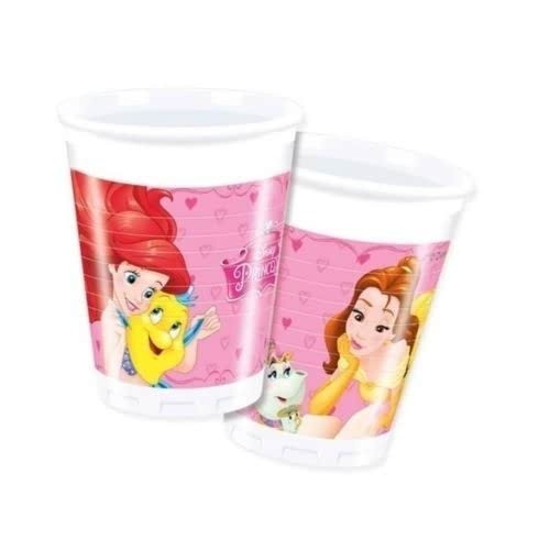   8 VASOS PL PRINCESAS 200ML