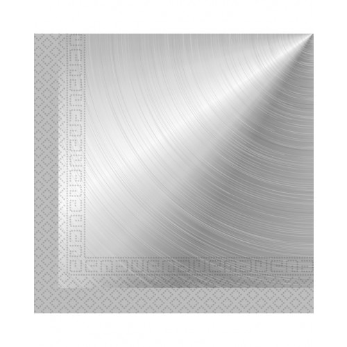   20 SERVILLETAS PLATA 33CM