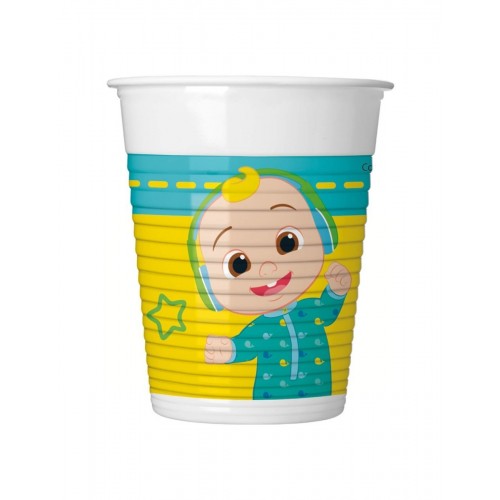   8 VASOS PL COCOMELON 200ML