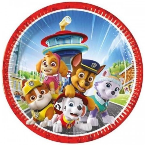   8 PLATOS PATRULLA CANINA 23CM