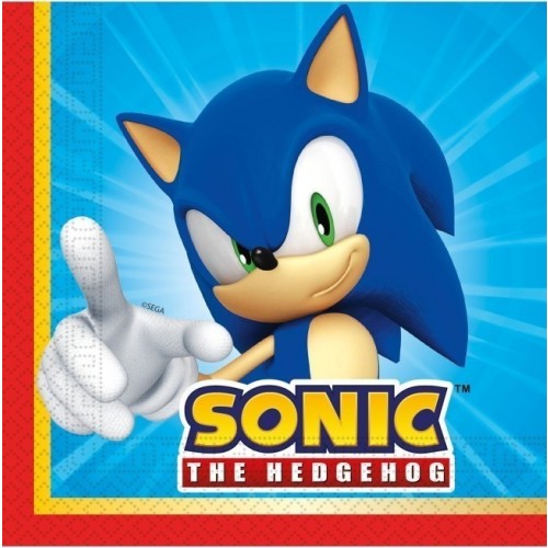   20 SERVILLETAS SONIC 33CM