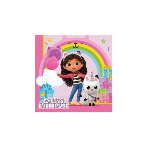   20 SERVILLETAS GABBYS DOLL 33CM