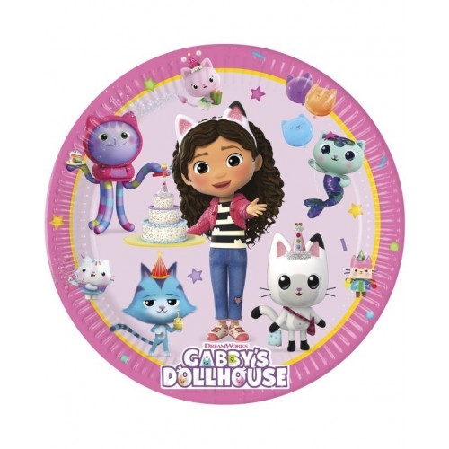   8 PLATOS GABBYS DOLLHOUSE 20CM