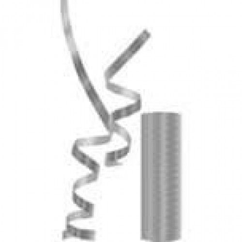   ROLLO SERPENTINA METAL PLATA 4MT