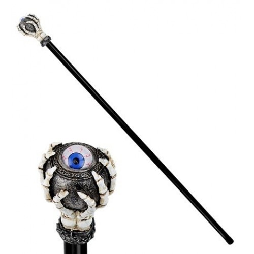BASTON ESQUELETO CON OJO  PLEGABLE 110cm