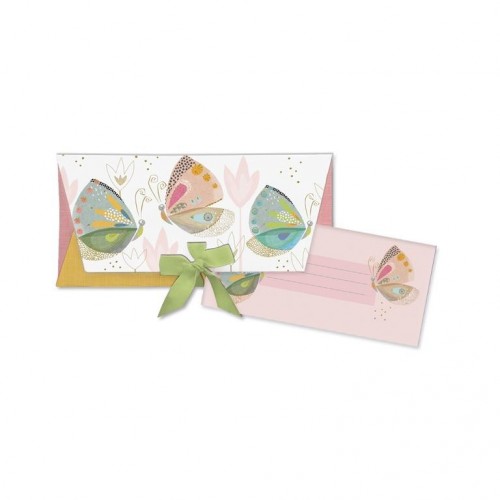 SOBRE REGALO LAZO TARJET MARIPOSA 