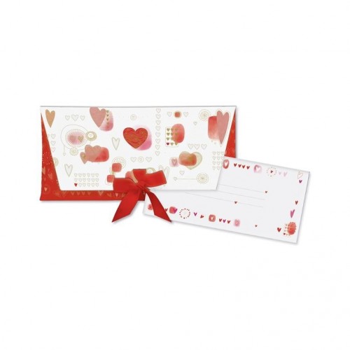 SOBRE REGALO LAZO TARJETA CORAZON 